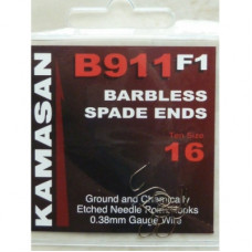 Kamasan B911 F1 Barbless Spade ends Hooks Size 22