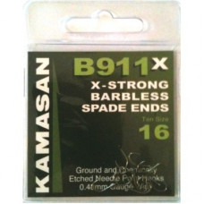 Kamasan B911x Barbless Spade ends Hooks Size 8