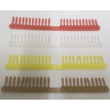 Strip of 24 Quickstops - HAIR RIG BAIT STOPS 12 small and 12 large ( CLEAR )